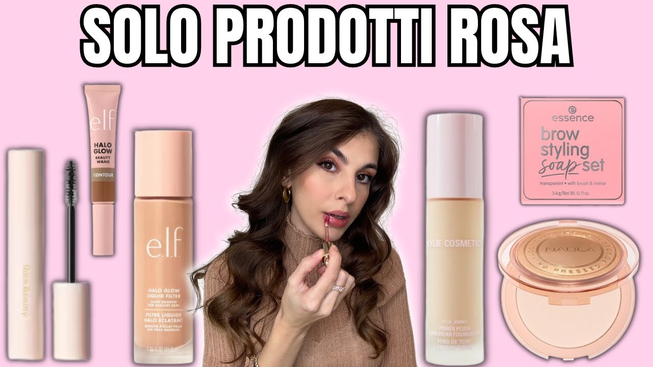 MI TRUCCO SOLO CON PRODOTTI ROSA 💖💅🏻
