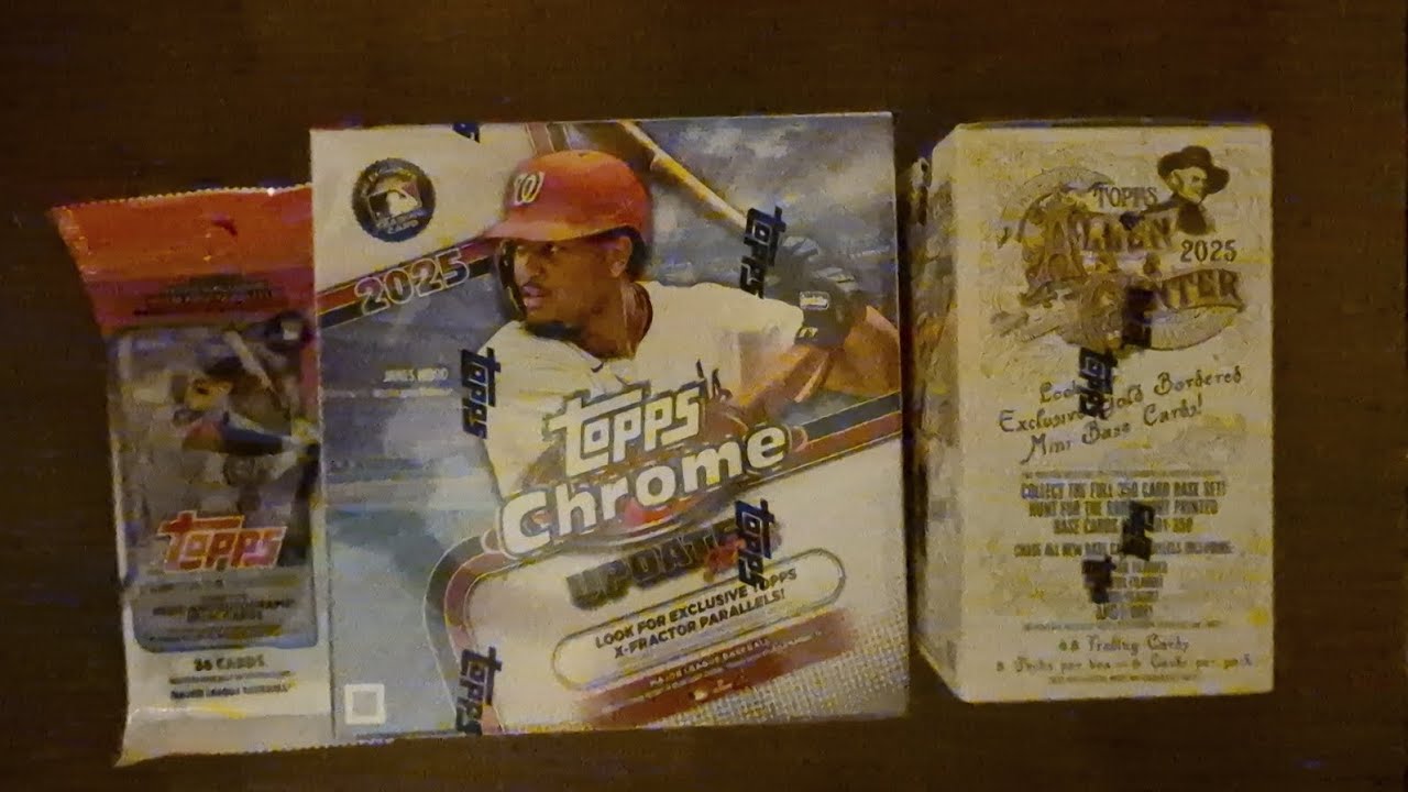 ASMR 2025 Baseball Card Rip No Talking 