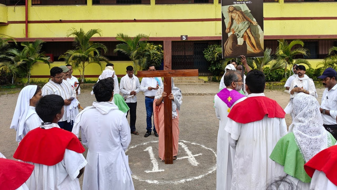 Good Friday Way Of The Cross & Mass Celebration At St. Theresa Church Amlidih Raipur
