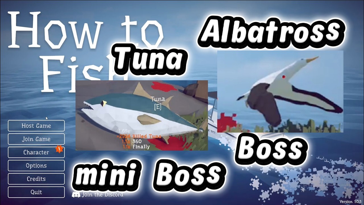 Как победить боссов Тунца и Альбатроса &mdash; Геймплей How to Fish