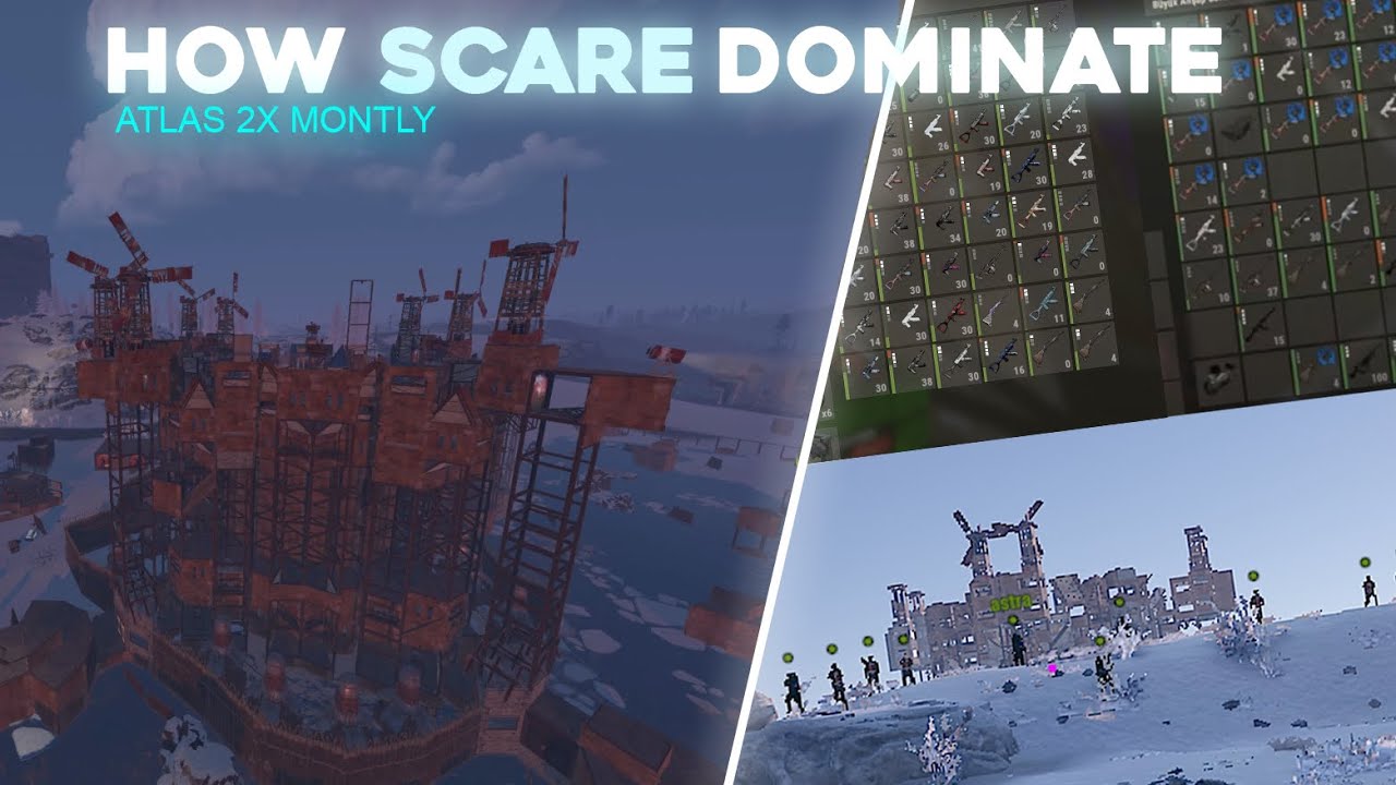 HOW SCARE PLAYED ATLAS 1000 POP SERVER | ATLAS 2X MONTHLY EU