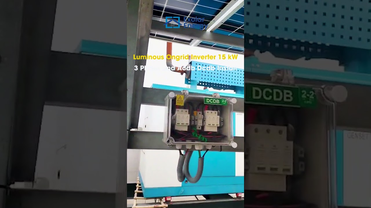 3-Phase Luminous Inverter + ACDB/DCDB Wiring Setup. | Rooftop Solar  Installation In Delhi