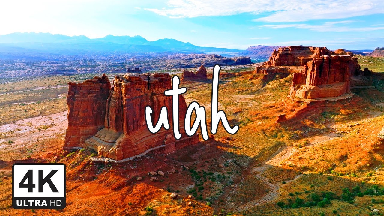 Utah 4k - Rich Landscape and Relaxing Music for Stress Relief (4K UHD)