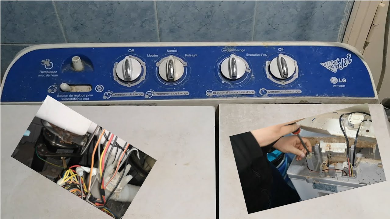Machine à laver LG Roller jet LG سبب عدم دوران مكان التنشيف في الغسالة
