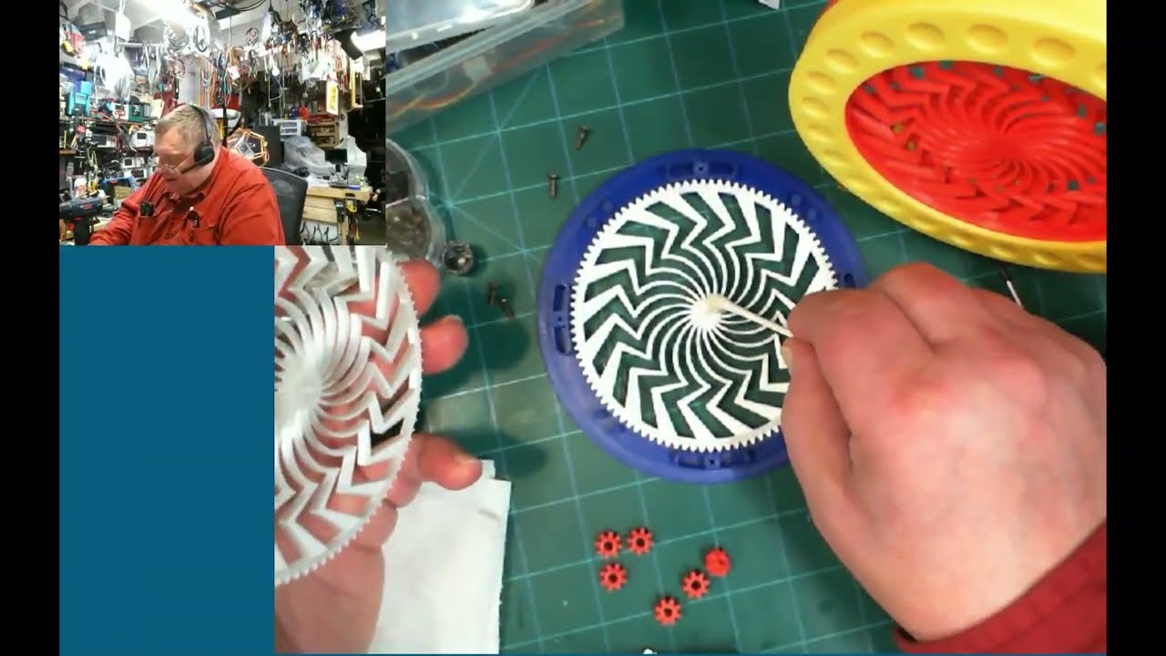 Ring Gears Illusion - flat and no electric motor version. Instructions how to put it together!