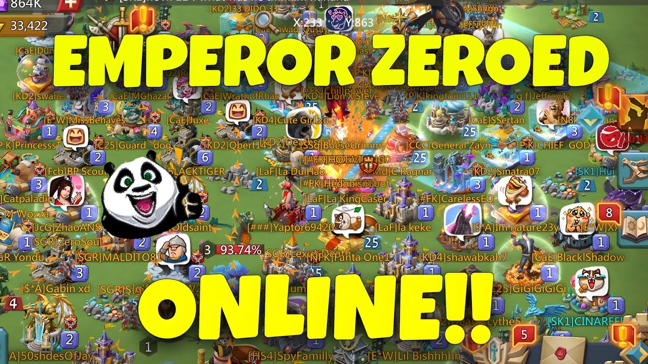 Lords Mobile - La KingCaser Emperor zeroed. No one is safe. Not even The current Supreme Emperor
