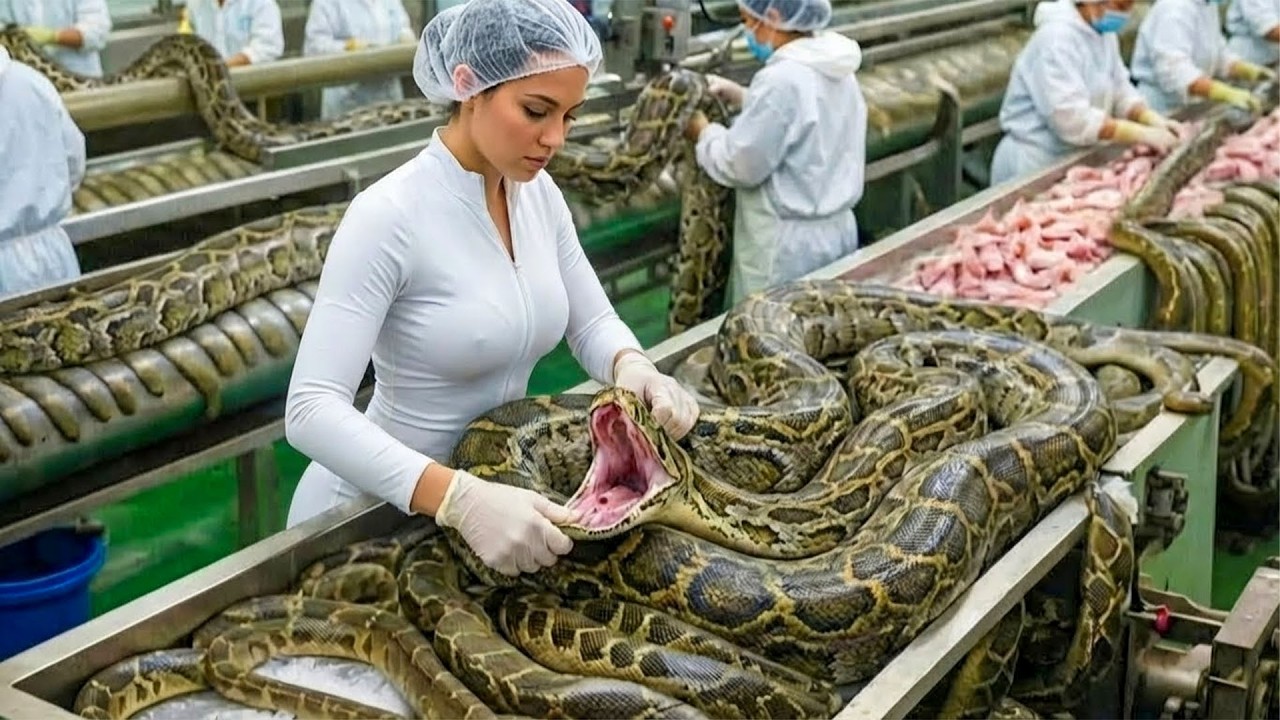 Inside a Modern Snake Processing Facility – From Raw Materials to Finished Products (Full Process)