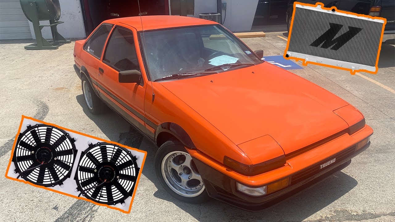 MISHIMOTO RADIATOR/FAN SHROUD INSTALL AE86 + BUILD UPDATE