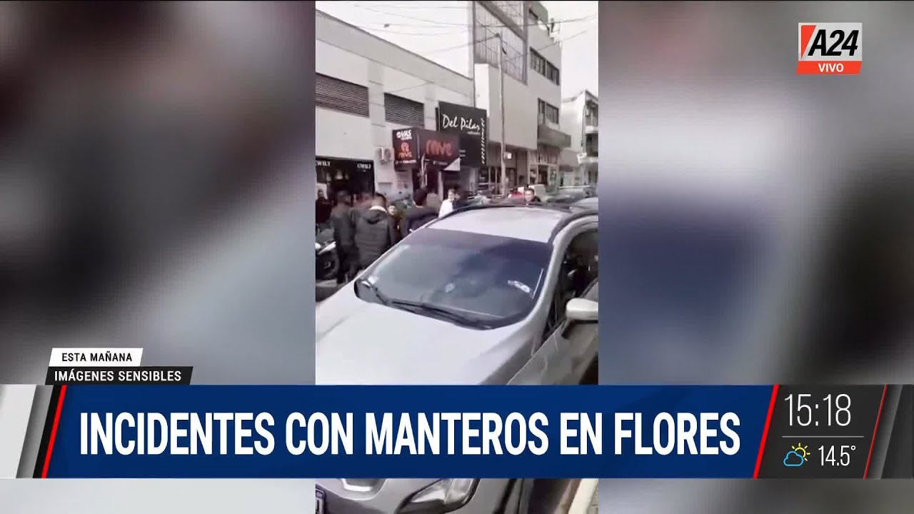 🔴 Incidentes de manteros en Flores: cortan la Av. Nazca I A24