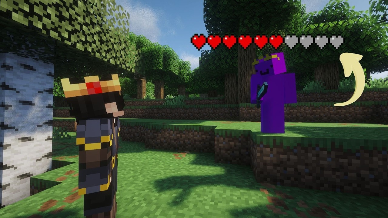Can I get Minecraft PvPer's under half health?