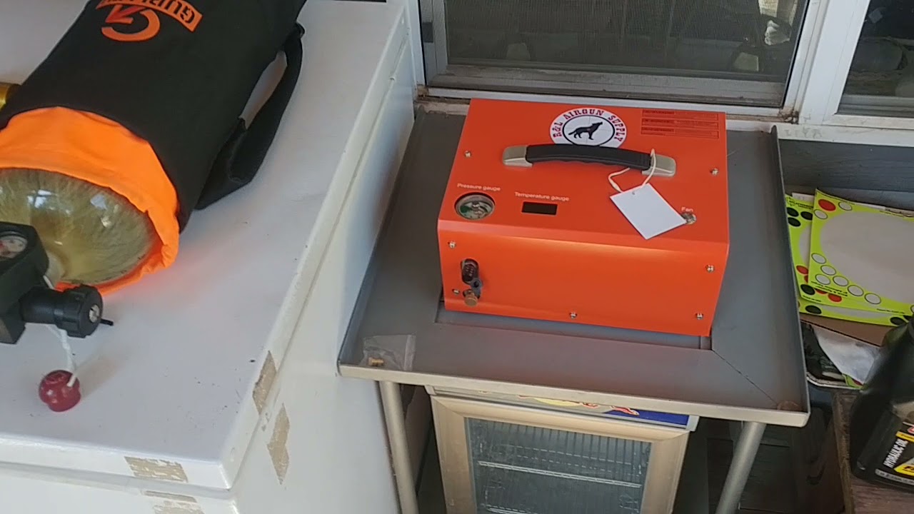Yong Heng 4500PSI airgun compressor & comparison of 4500 portable 12 volt 110 compressor