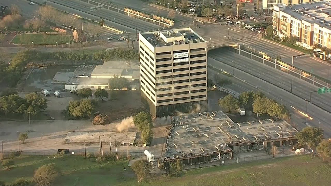 WATCH: Implosion Fails To Take Down Uptown Dallas Office Building