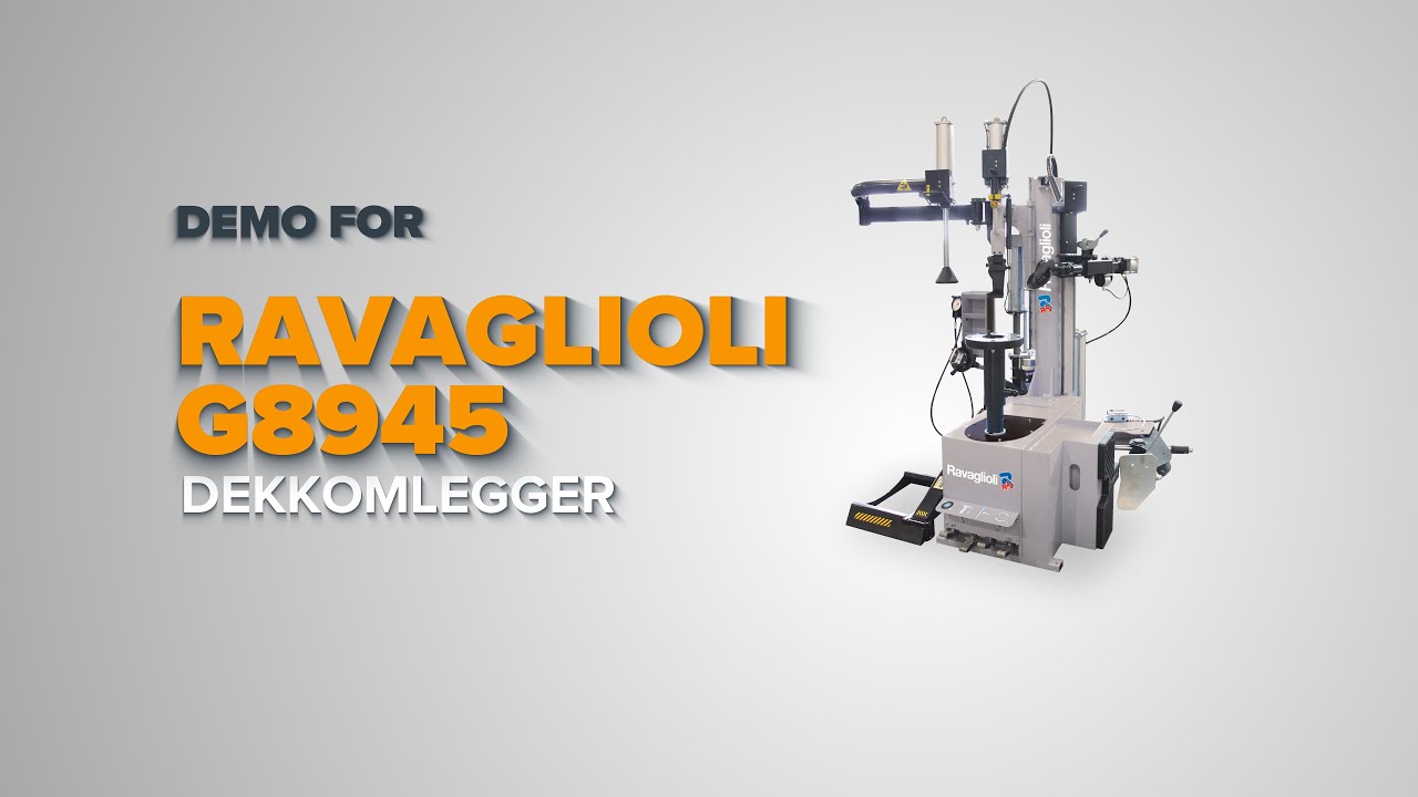 Demo av Ravaglioli RAV G8945 Dekkomlegger | FLEX1ONE - Vi holder ditt verksted i toppform!
