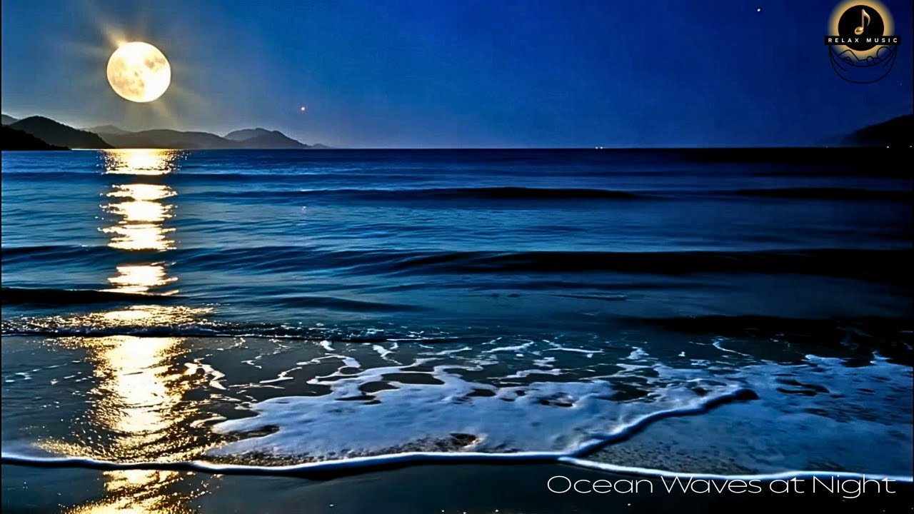 Fall Asleep Fast with Night Ocean Waves | Deep Sleep Sounds, No Music