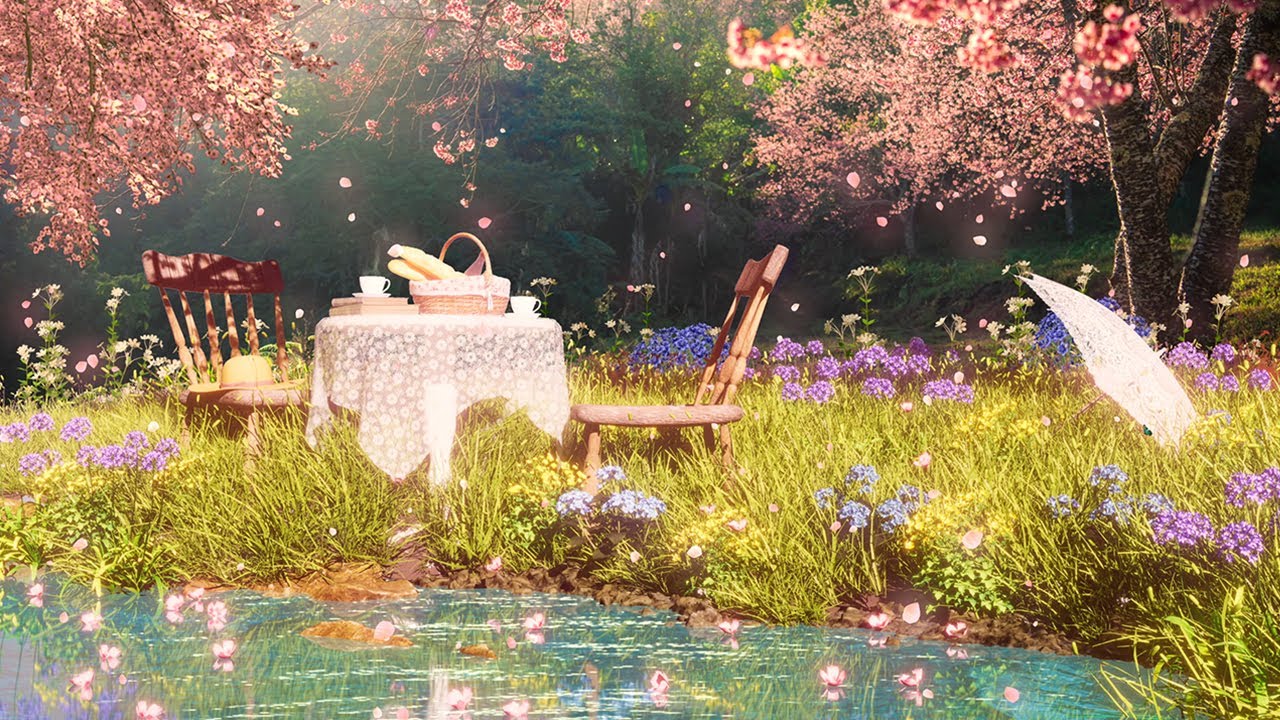 Spring Ambience With Birdsong, Brook Sounds, Sunny Spring Day Sounds for Relaxing 🌸