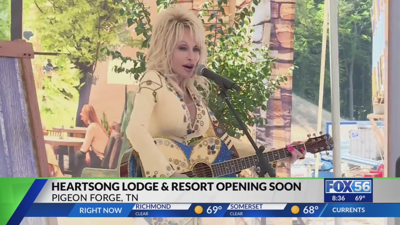 Dolly Parton talks with FOX 56 about her new resort, The Heartsong Lodge