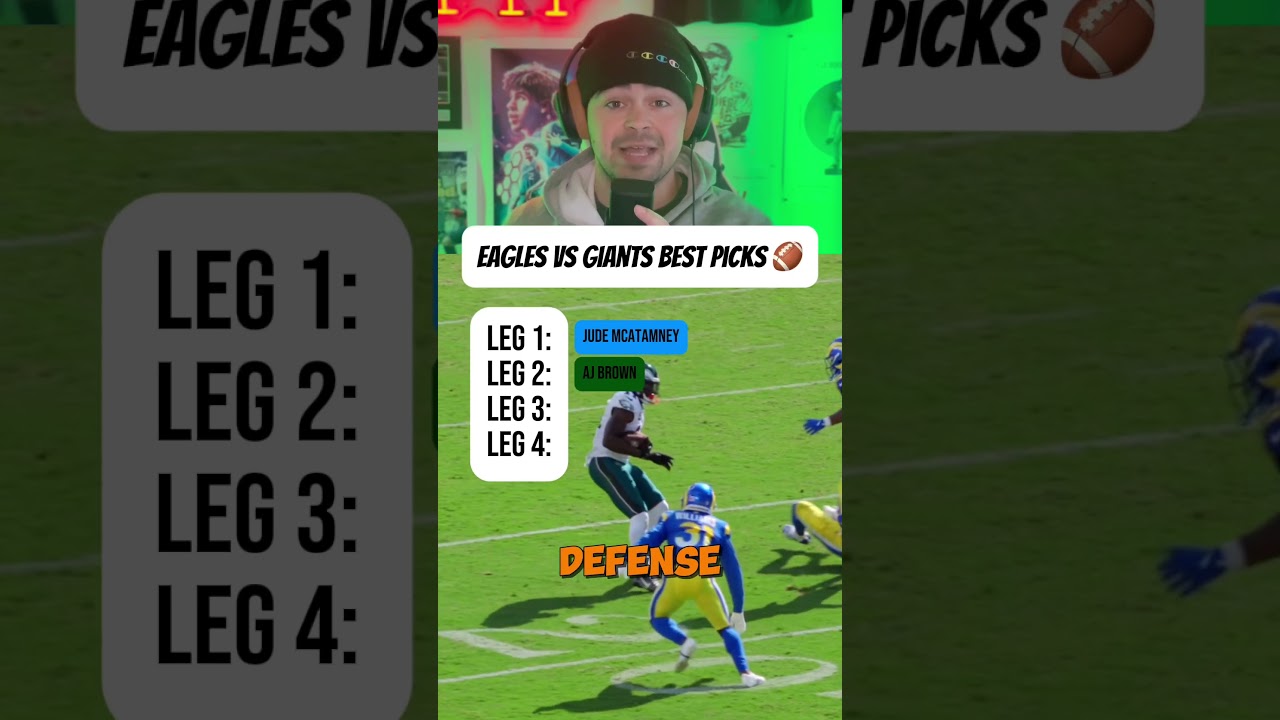 Eagles vs Giants Parlay! #nfl #nflpicks #nflbets #betresponsibly #sportsbetting