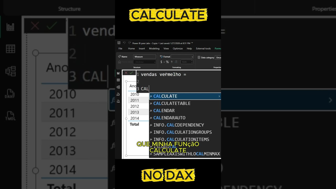 Domine CALCULATE no Power BI R&aacute;pido