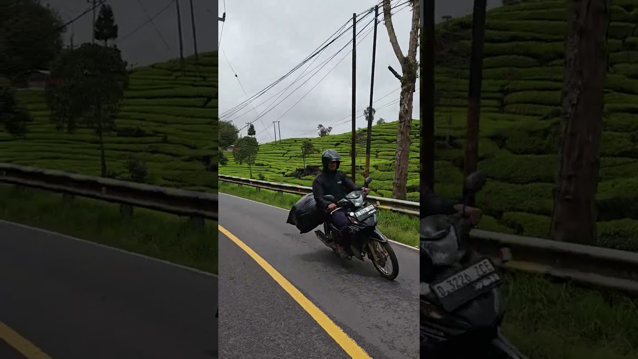 Jalan Ke Rancabali Ciwidey Saat Akhir Pekan Di Bulan Puasa 