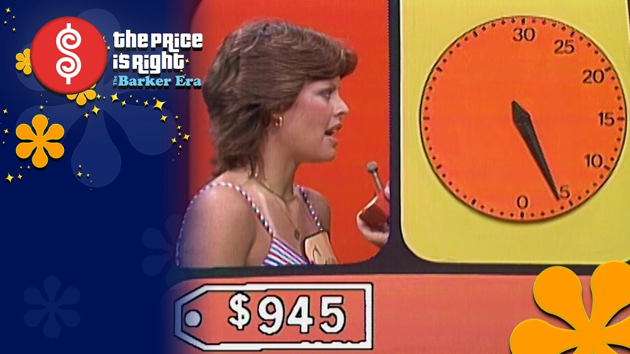 Contestant Keeps Her Focus While Playing Clock Game on The Price Is Right - The Price Is Right 1983