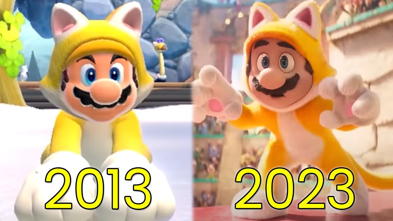 Evolution of Cat Mario (2013-2023)