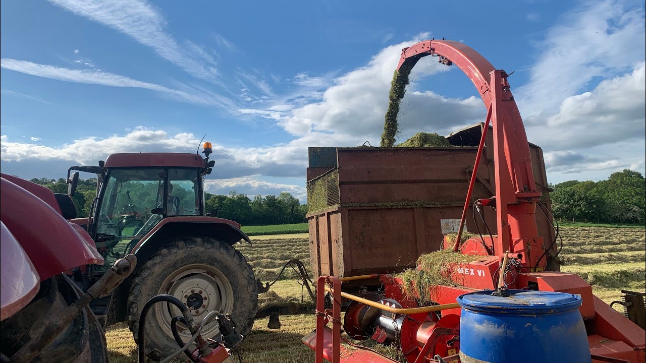 Chopping Grass. Second Cut Grass Silage 2021