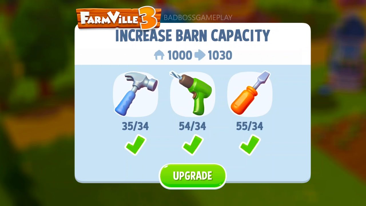BARN CAPACITY is INCREASED to 1030 | FarmVille 3 - Farm Animals Gameplay HD