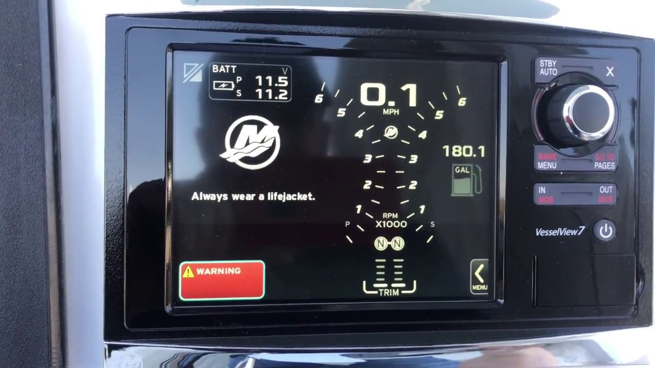 How to:  basic install and set up of mercury verado vessel view 7