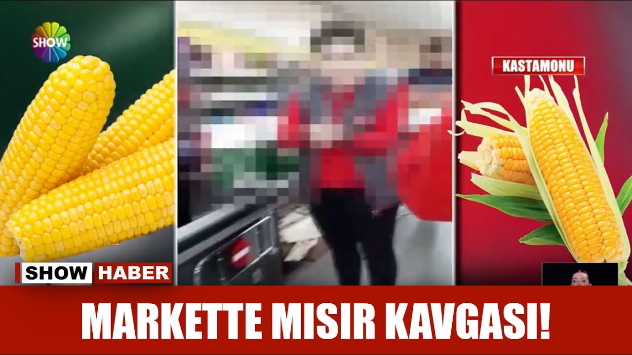 Markette mısır kavgası!