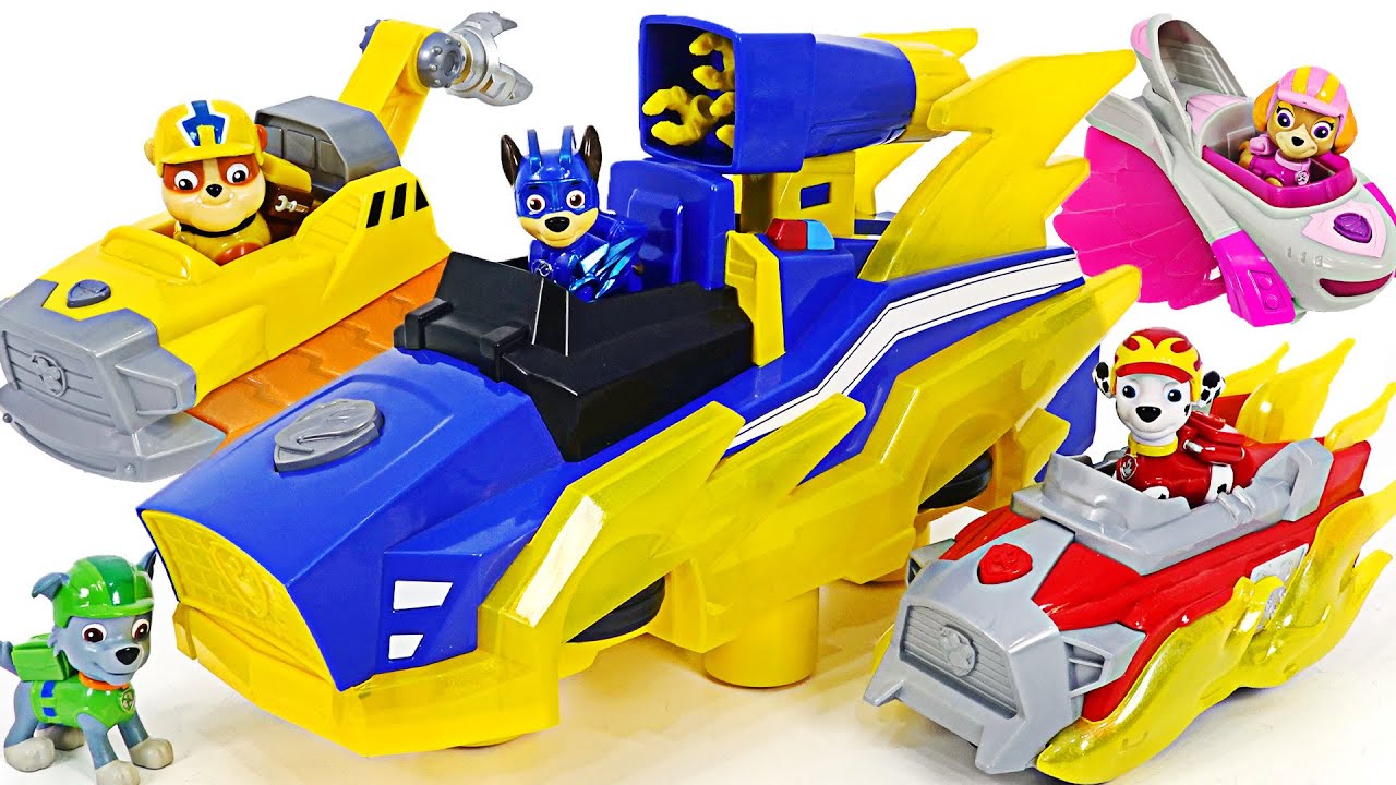 Paw Patrol Mighty Pups Charged Up Chase Transforming Vehicle! Run! | DuDuPopTOY