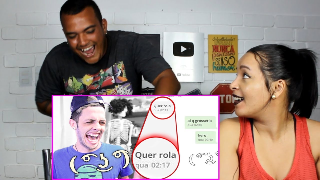 REAGINDO AS INACREDITÁVEIS CONVERSAS DO TINDER! ( Marcos Coelho )