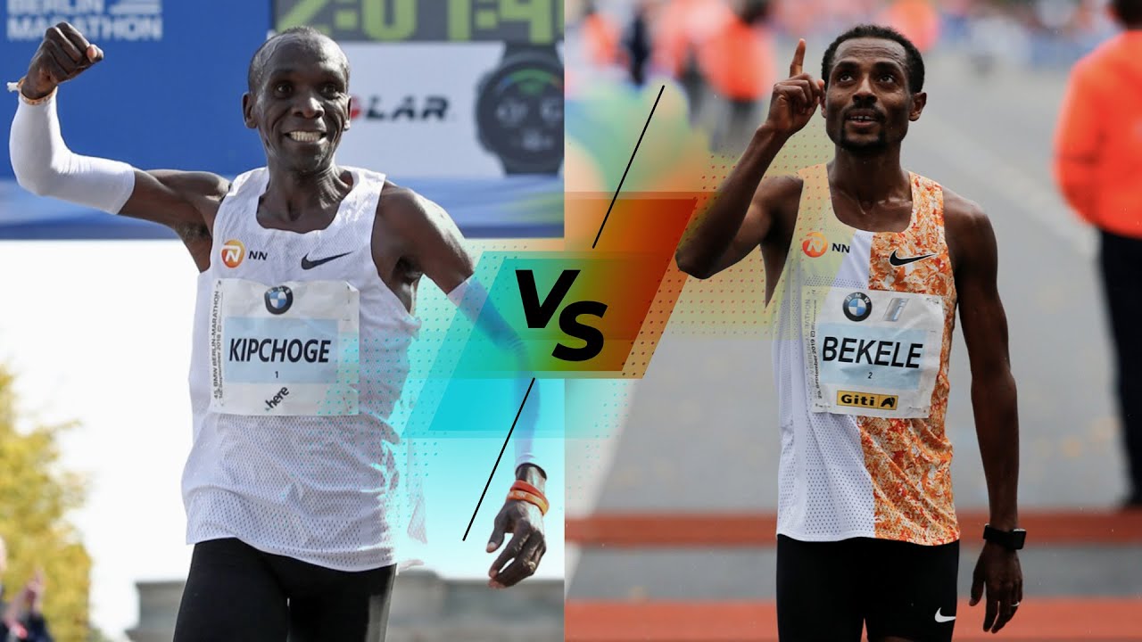 Kipchoge vs. Bekele (2018 & 2019 Berlin Marathon Highlights) | Timestamp in description