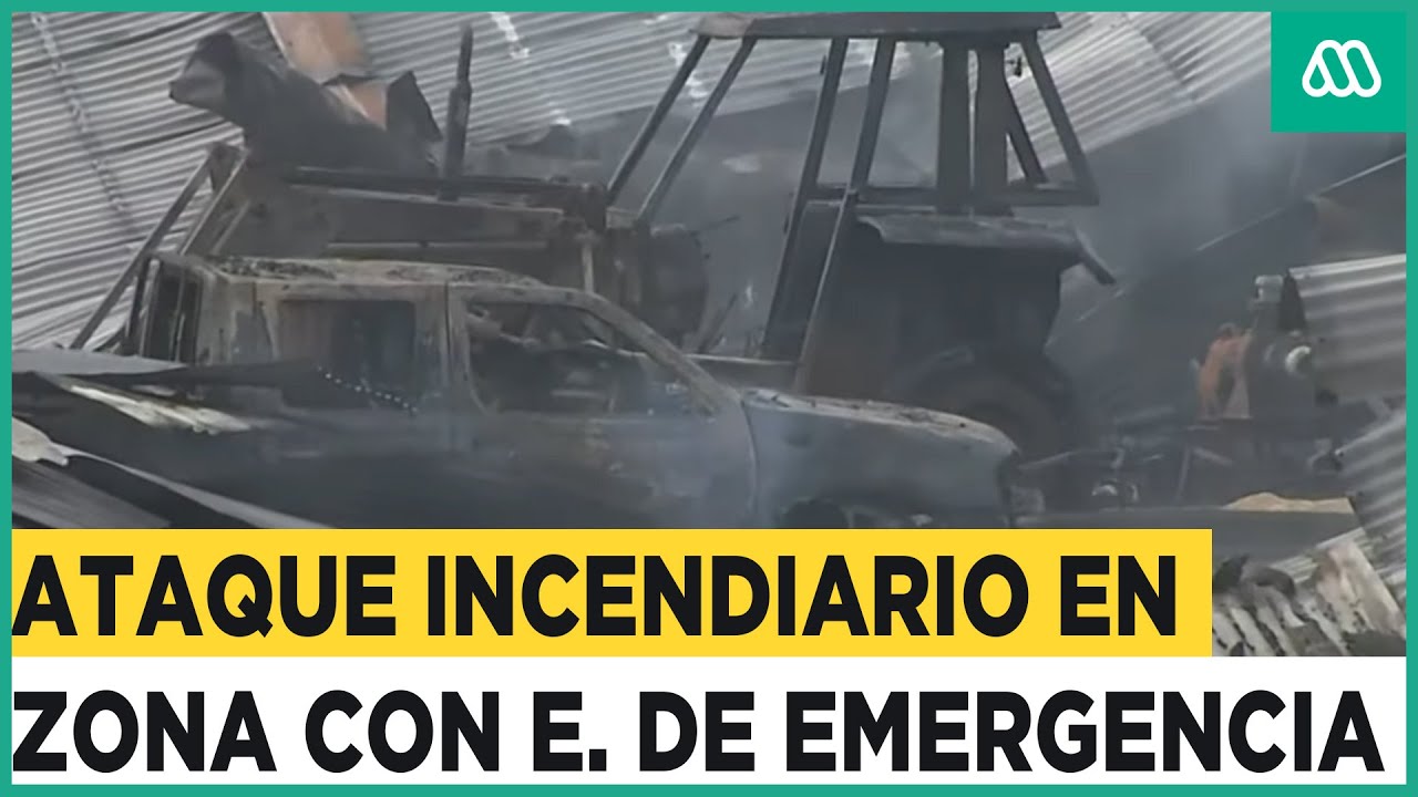 Destrucción total: 10 encapuchados quemaron viviendas y bodegas en fundo de Freire