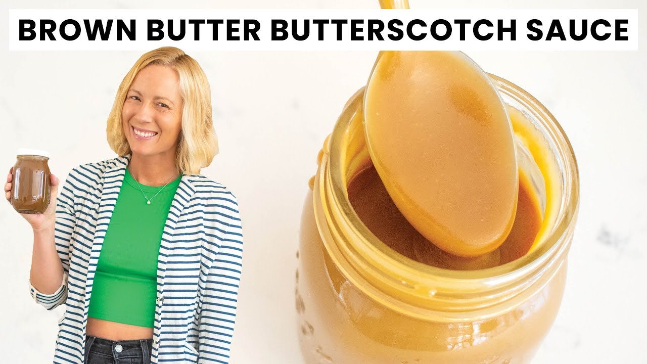 Easy Brown Butter Butterscotch Sauce Recipe | Homemade, Rich & Smooth Dessert Topping.