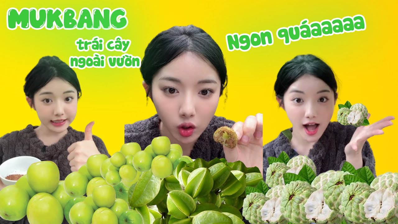 Mukbang cùng Quỳnh Trương | Về quê ăn sạch trái cây trong vườn