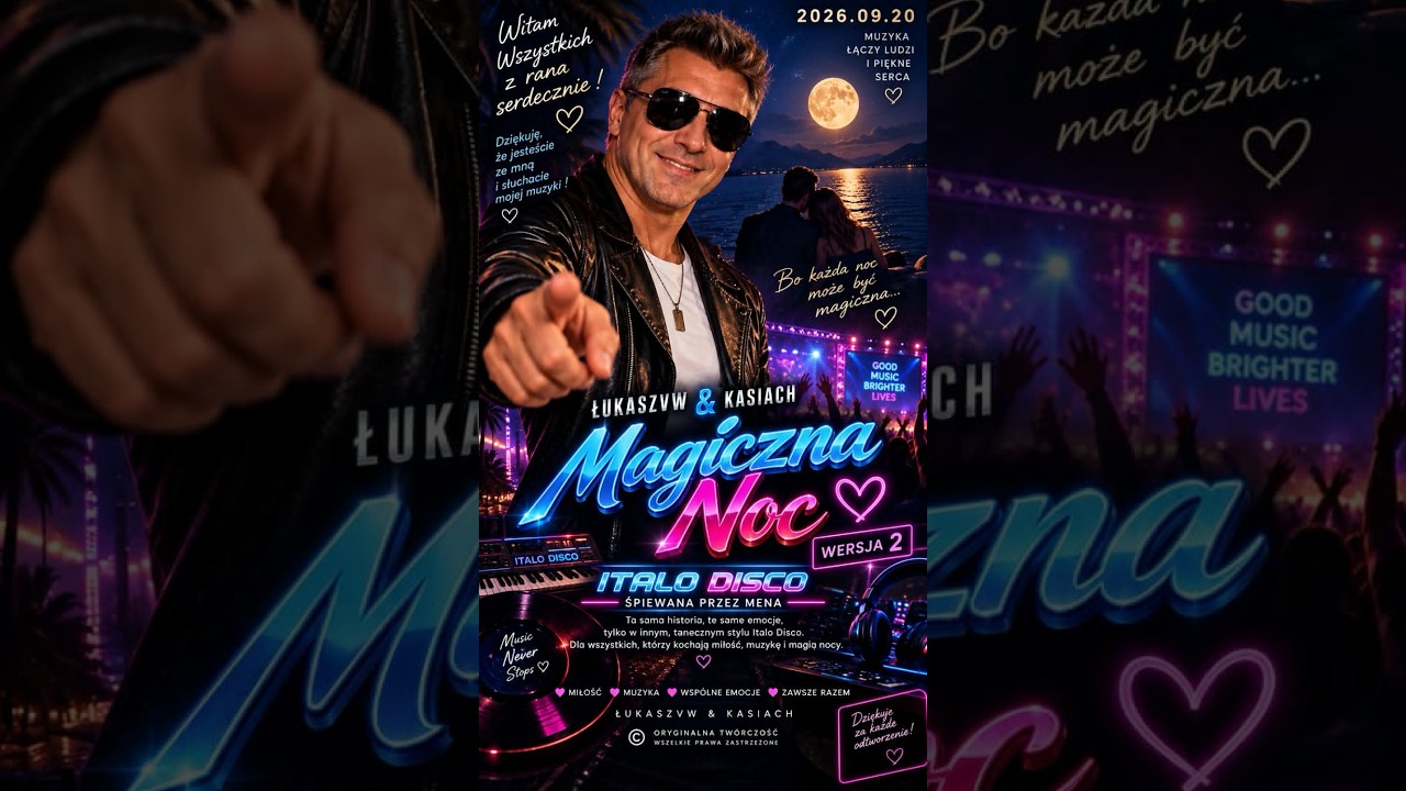 🎵&bdquo;MAGICZNA NOC&rdquo;🎵 ŁUKASZVW & KASIACH🎵 20/23 września 2026