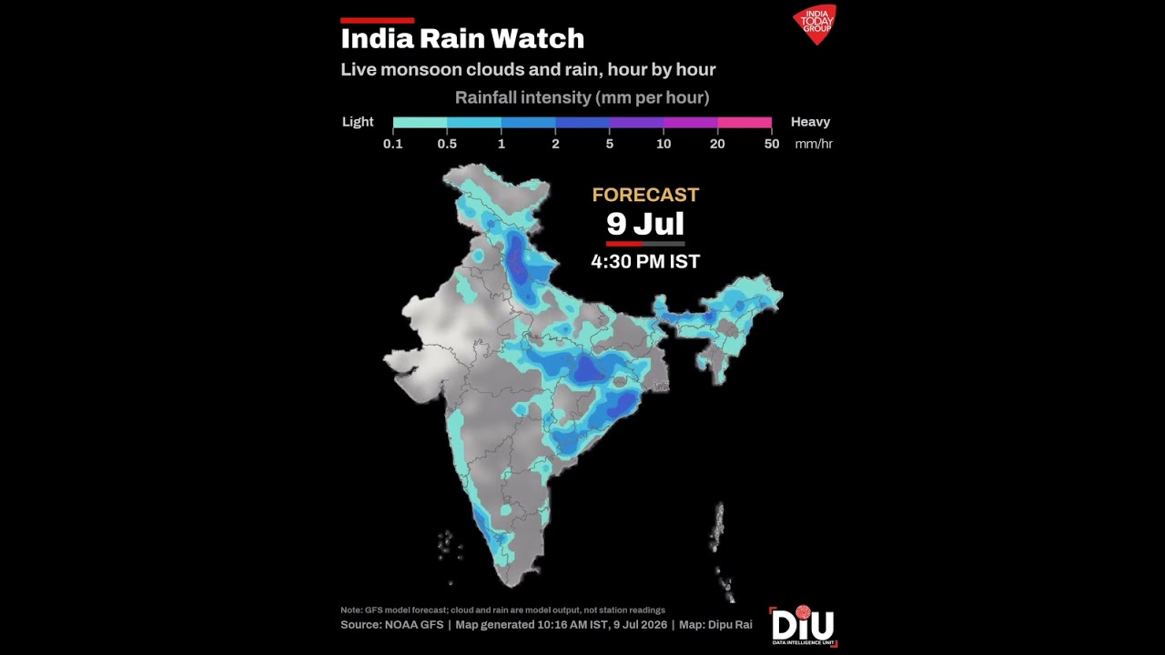 Monsoon Pounds India: Delhi-NCR Faces Torrential Rain, Waterlogging & Traffic Chaos