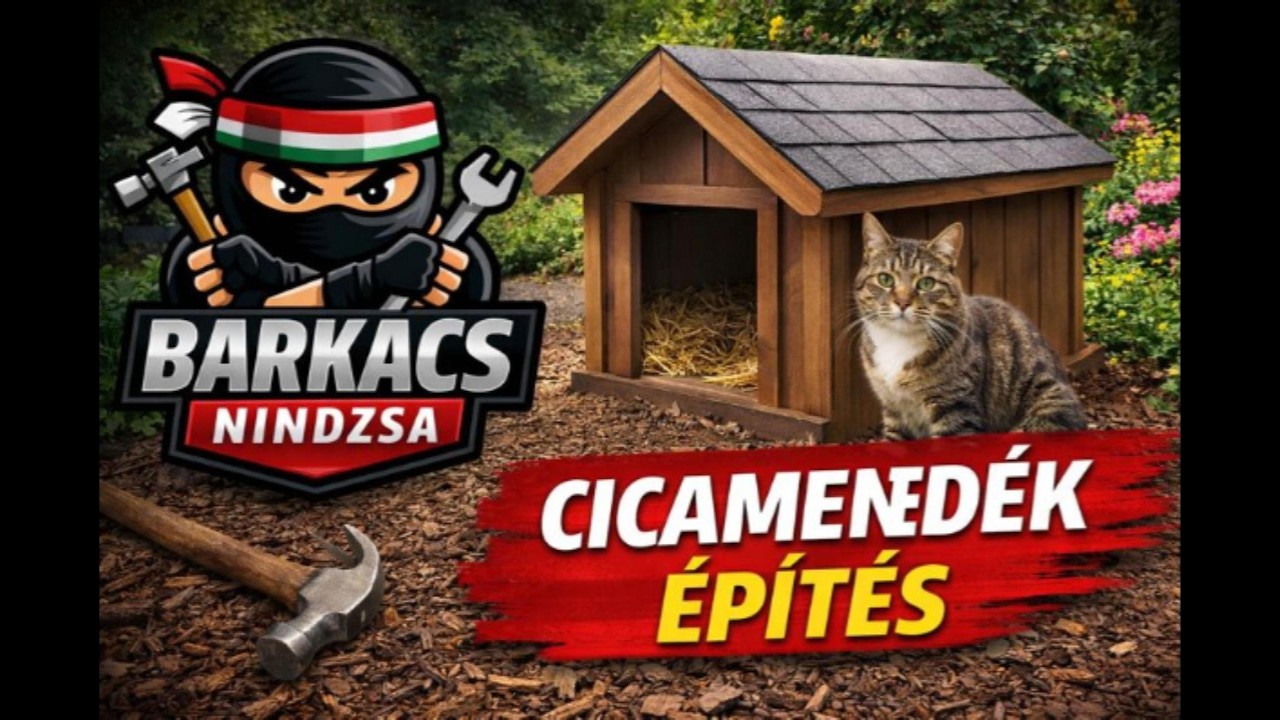 Otthon elkészíthető cicaház télire – házikó fellelt anyagokból