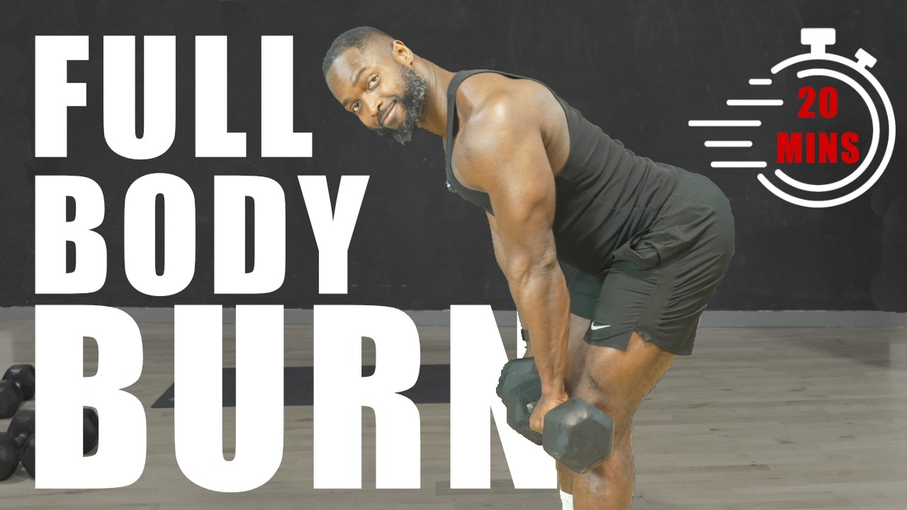 A Simple 20-Minute Full Body Dumbbell Circuit at Home