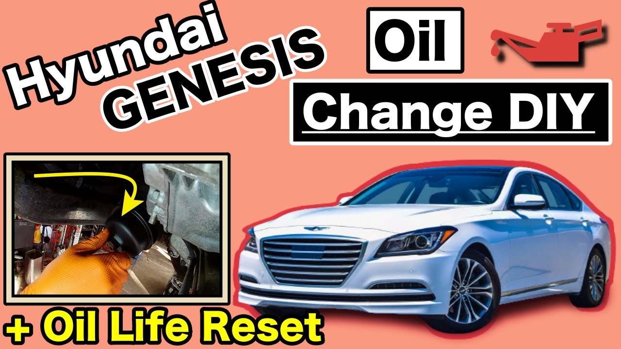 How To | Hyundai Genesis | Oil Change | Oil Life Reset | DIY |