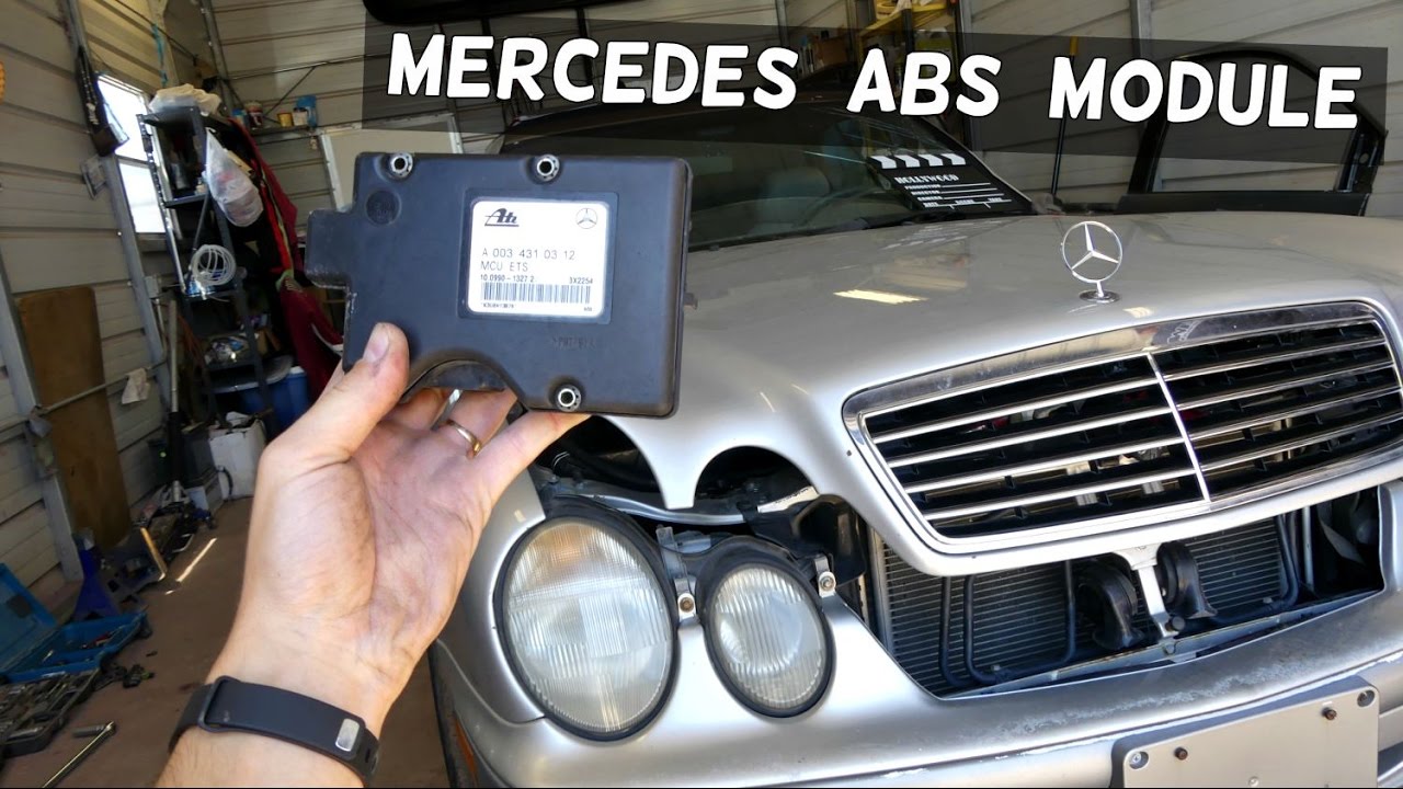 MERCEDES W208 ABS MODULE REMOVAL REPLACEMENT CLK200 CLK230 CLK 320 CLK430