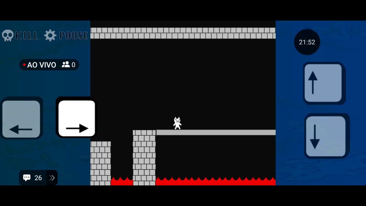 fazendo live e jogando cat Mario