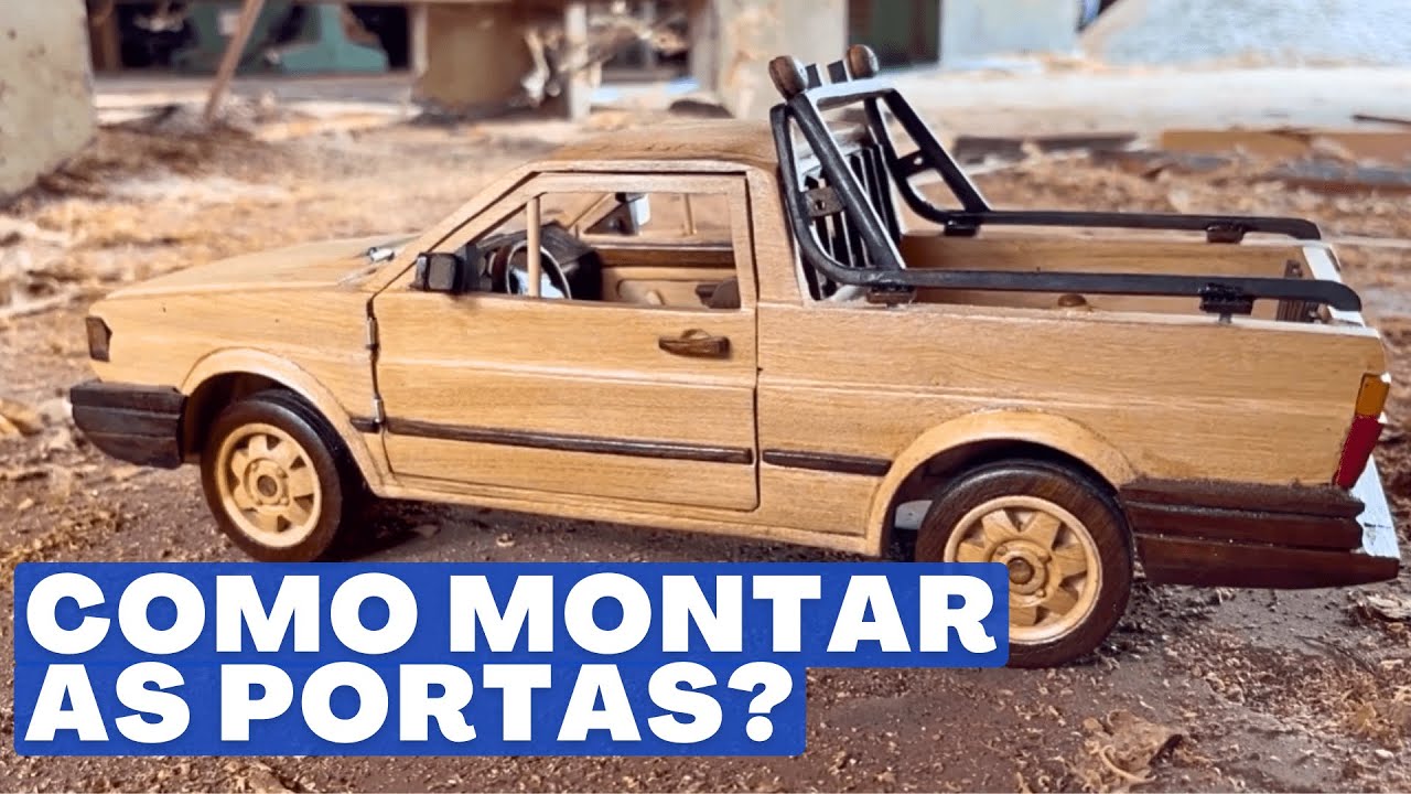 Como colocar as portas de abrir na miniatura miniatura da Saveiro!