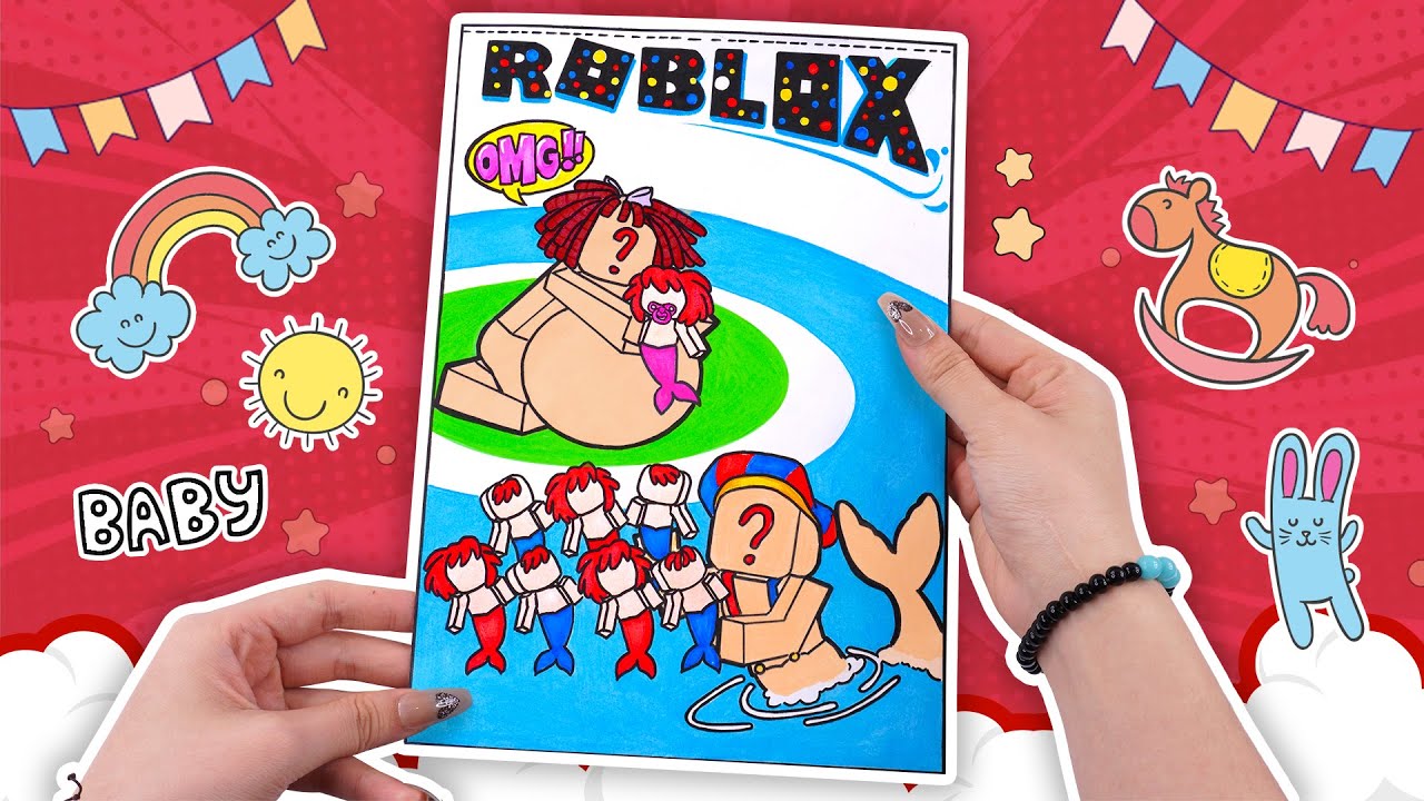 [🐾paper diy🐾] Roblox Ragatha Mermaid & Pomni Mermaid w Many Baby | Digital Circus 🎪 Outfit Blind Bag