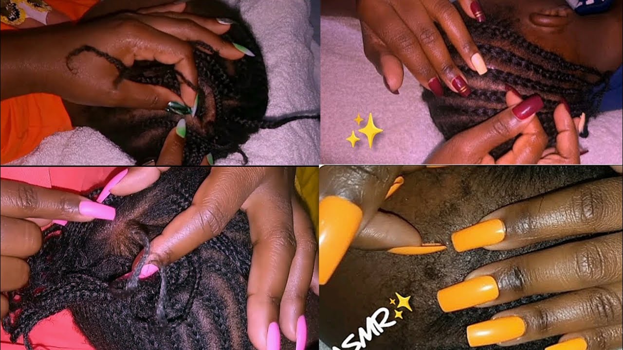 ASMR✨ Satisfying Scalp Scratching and Nitpicking Compilation Videos🥱😴💤
