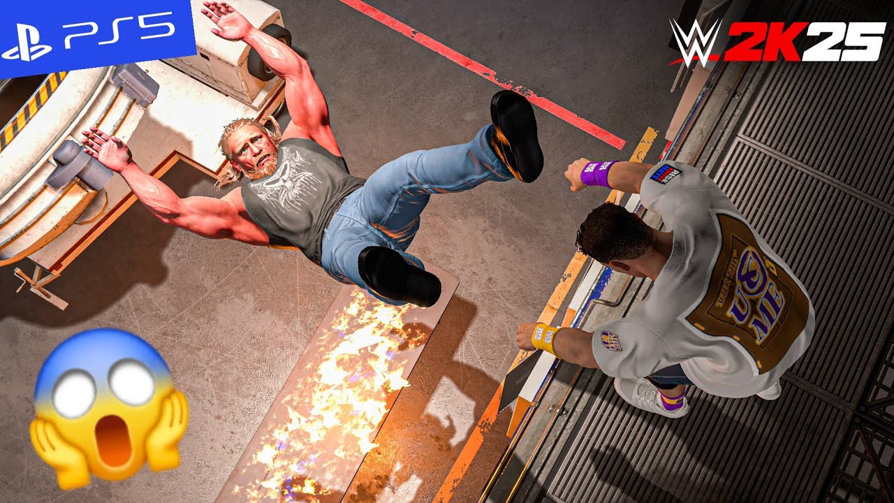 WWE 2K25 - JOHN CENA DESTROYS BROCK LESNAR! Brutal Beatdown Before Wrestlepalooza | PS5