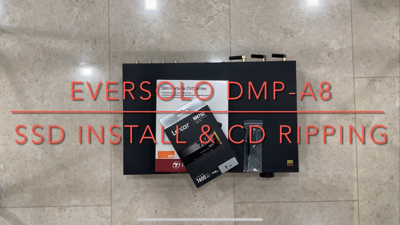 Eversolo DMP-A8 или A6: установка SSD и копирование CD