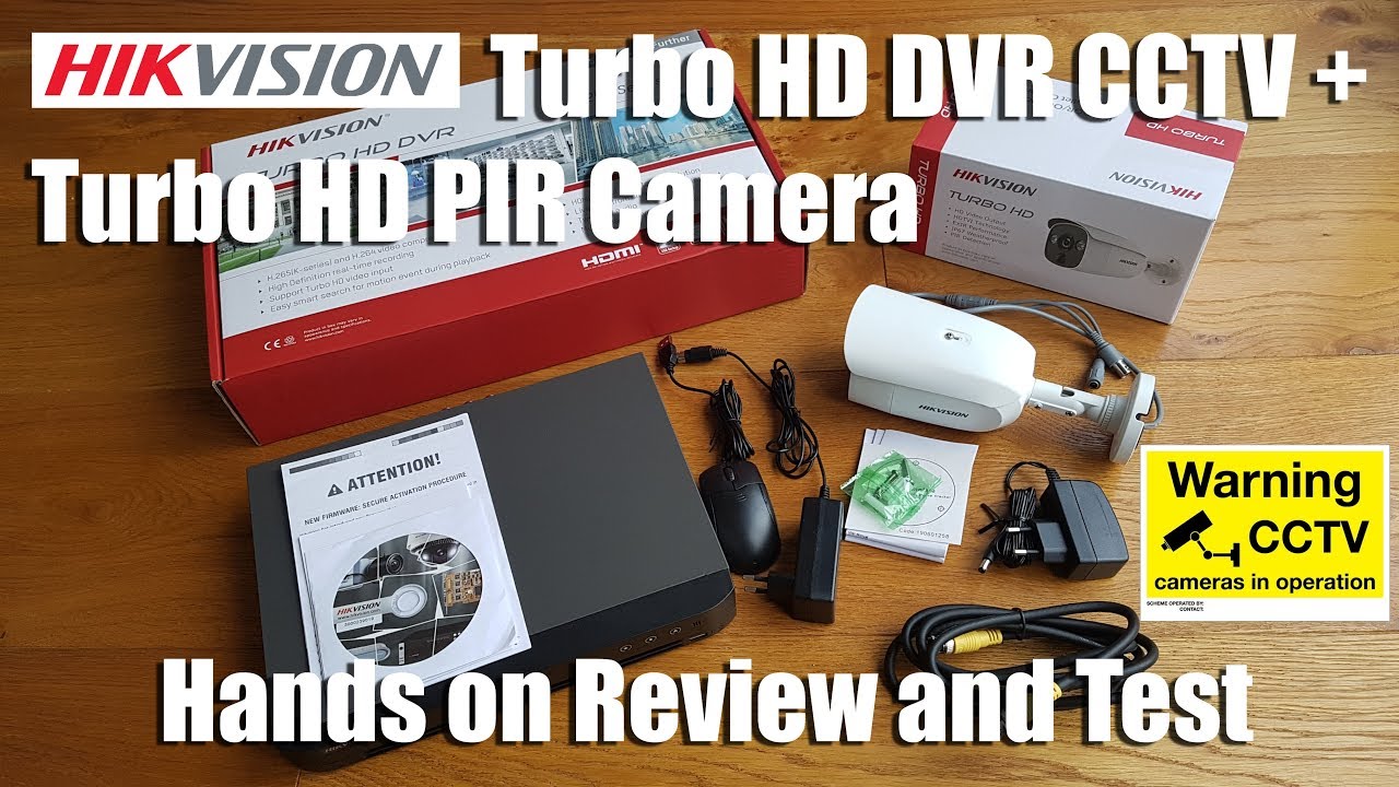 Hikvision Turbo HD PIR Camera + Turbo HD DVR CCTV [Руки для просмотра и тестирования]