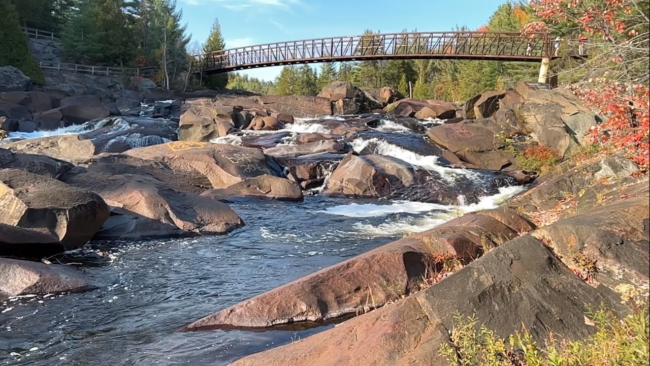 Onaping Upper Falls #waterfalls #dronefootage #hiking 
