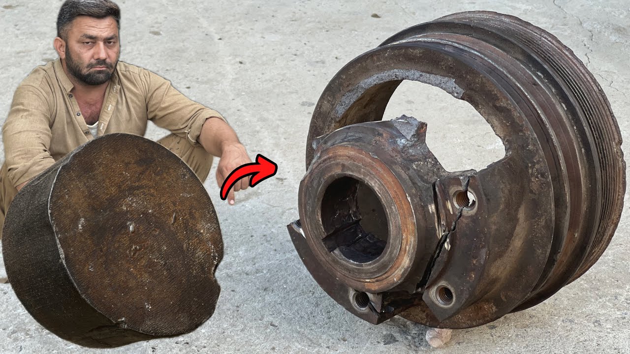 From Broken to Alive Again - The Skilled Craftsman Brought Life Back to the Heavy Machine Pulley!